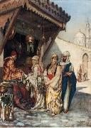 unknow artist Arab or Arabic people and life. Orientalism oil paintings 596 Germany oil painting artist